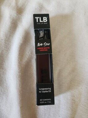 The Lip Bar Non Stop Liquid Matte Lipstick Rebel NIB